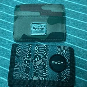 Old pair of canvas wallets